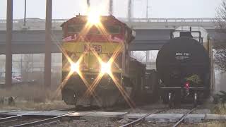 CPKC 261 meets 260 at Bettendorf, IA December 26, 2024