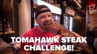 Taking on the Delicious 40oz Tomahawk Steak Challenge | Tiger Fitness