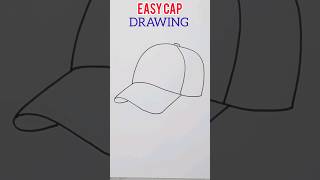 How to draw a Cap //Easy Cap Drawing #shorts #shortsvideoviral #cap