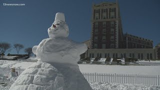 Cavalier snowman competition brings whimsy to the Oceanfront