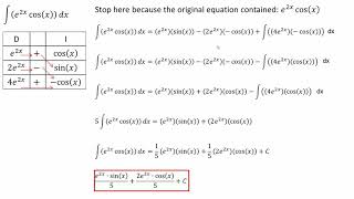 Integrals (Tabular method Type 2)
