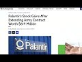 is it too late to buy palantir stock after it has gone up 380%