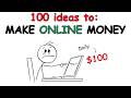 100 ideas to Make Money and Passive Income Online