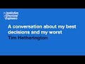 SPC2018: A conversation about my best decisions and my worst - Tim Hetherington