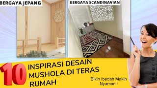 10 inspirasi desain mushola di teras belakang rumah