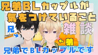 【新人Vtuber】BLカップルが気を付けていること【兄弟BL】