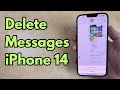 How to Delete Messages on iPhone 14