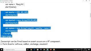 Salesforce Training - Javascript basics - actionfunction