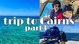 【vlog】オーストラリア留学ケアンズ旅行〜part3〜グレートバリアリーフでヘリコプター乗ってダイビングした日〜Australia in Cairns great barrier reef〜