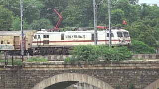 11087 VERAVAL-PUNE EXPRESS DEPARTED FROM RAJKOT JUNCTION PASSING THROUGH AJI RIVER