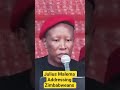 Julius Malema addressing Zimbabweans