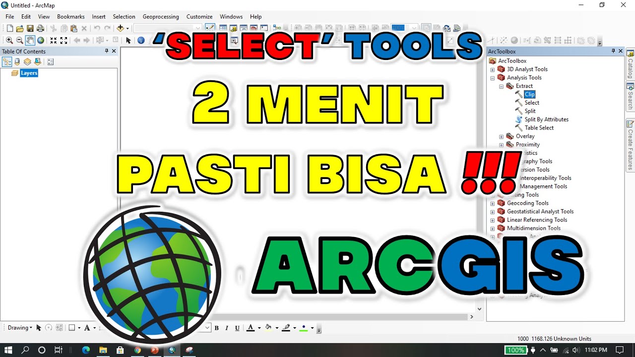 ArcGIS - Analysis Tools - Extract - Select - YouTube