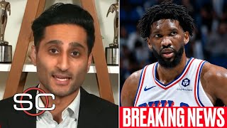 His season is over! - Shams Charania BREAKING NEWS: Joel Embiid (KNEE) declared out tonight vs Bulls