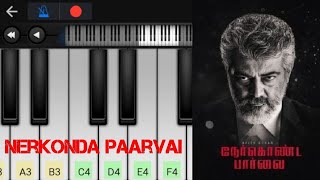 Nerkonda Paarvai Theme | Easy Piano Tutorial | Perfect piano | Ajith Kumar | Yuvanshankar Raja