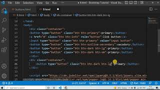 #9 bootstrap buttons tutorial | button styles | in english