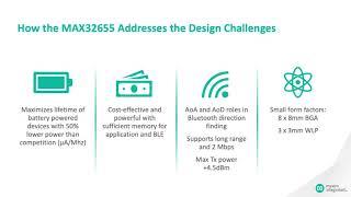 Introduction to Maxim Integrated's MAX32655 Arm Cortex-M4F Microcontroller with Bluetooth 5