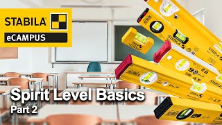 STABILA eCampus: Spirit Level Basics Part 2 – STABILA Quality Vials