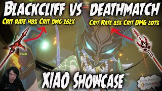 Blackcliff Pole (Crit DMG 262%) vs Deathmatch (Crit DMG 207%) !!! XIAO Showcase