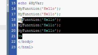PHP Tutorial 8 - Functions