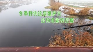 冬季钓鱼不想空军得选对天气，这天气鱼会疯狂咬钩，准能钓过瘾！