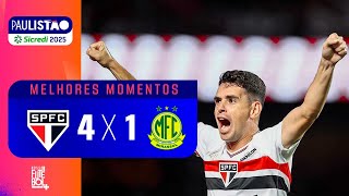 SHOW DE OSCAR; GOL PERDIDO BIZARRO - São Paulo 4x1 Mirassol - Melhores momentos - Paulistão 2025