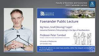2023 Foenander Lecture