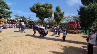 三田天満神社　秋祭り（令和6年）獅子舞「剣の舞」