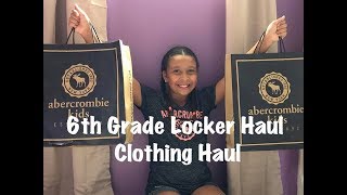 6th Grade Locker Haul | Abercrombie Kids Haul 2018