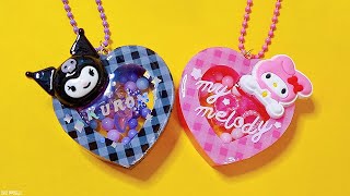 💖박스테이프로 산리오 하트쉐이커 만들기💖 Sanrio Heart Shaker Resin Art