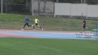 18th June 2016 Canberra 400mH Time Trial @Loz_Wells 55.8 and Matt Walters 54.9 (hand timing)