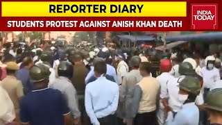 Aliha University Students Protest Against Mysterious Killing Of Student Leader Anish Khan In Bengal