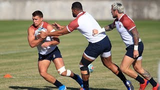 England rugby team train ahead of World Cup Final