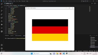 how to make Germany flag by using python