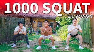 (땀폭발주의🔥) 하루 종일 스쿼트 1000개 하면서 안동 정복하기! | Korean Andong Trip with 1000 Sqauts Challenge (SWEAT A LOT)