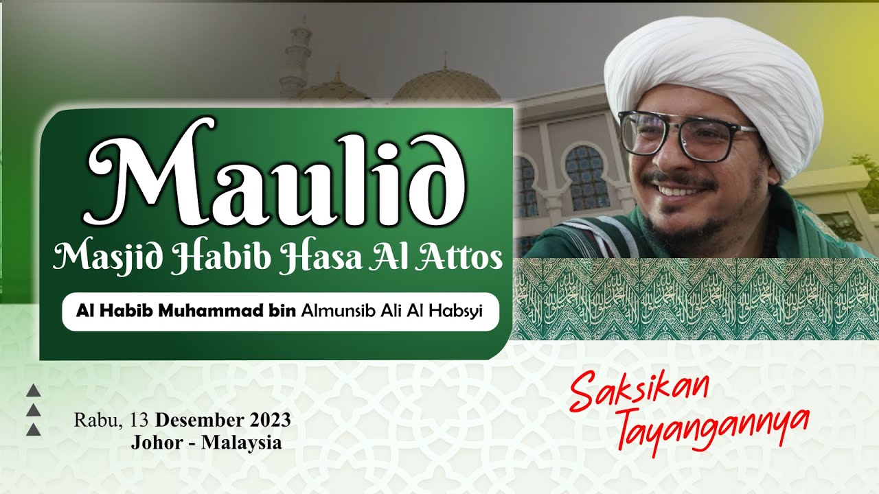 LIVE | PEMBACAAN MAULID SIMTUDDUROR - DI MASJID HABIB HASAN AL ATTOS ...