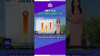 8월의 첫 날···여전히 폭염과 열대야 기승 (2024.08.01 날씨)  #대구mbc