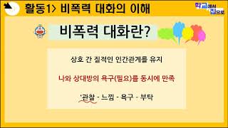 5,6학년 창체 인권교육 원격수업-인권을 지키는 비폭력 대화방법