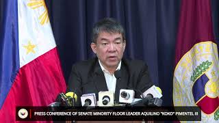 Press Conference of Senate Minority Floor Leader Aquilino \