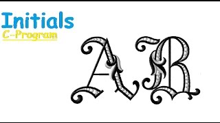 C Program Initials
