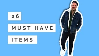 Men's style expert || 26 must have items 👓👞