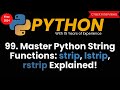 Master Python String Functions: strip, lstrip, rstrip Explained!
