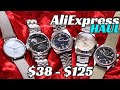 ALIEXPRESS HAUL Super BUDGET Watches $38 - $125 Automatics, Sapphire, Chronograph - October pt1