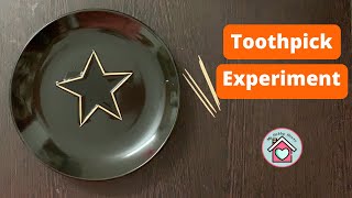 Simple experiment for kids | Toothpick experiment | Must try experiments  #shorts