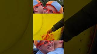 🤯MINION SLIDE EATER EAT BLIPPI EXE in REAL LIFE!!! SPC CARNIVOROUS SLIDE! BLIPPI EXE IS CALLING🛝