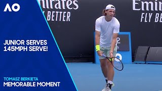 18-Year-Old Junior Serves 233km/h Fastest Serve of the Australian Open!