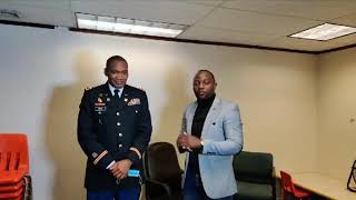 Major Frank Musisi encouraging UGANDAN to Join US ARMY