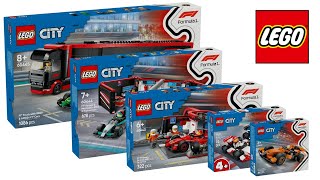 ULTIMATE LEGO City F1 Amazing Speed Build COMPILATION COLLECTION 60442 60443 60444 60445 60464