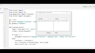 Languages Translator with Python | Python tips