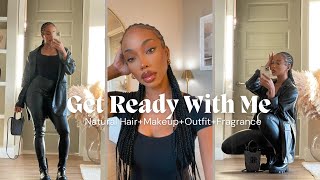 GRWM! NATURAL HAIR+ EVERYDAY MAKEUP LOOK + OUTFIT+ PERFUME-ft YIANNA Bodysuits