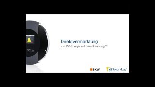 Solar-Log™ Webinar: Direktvermarktung mit Solar Log™